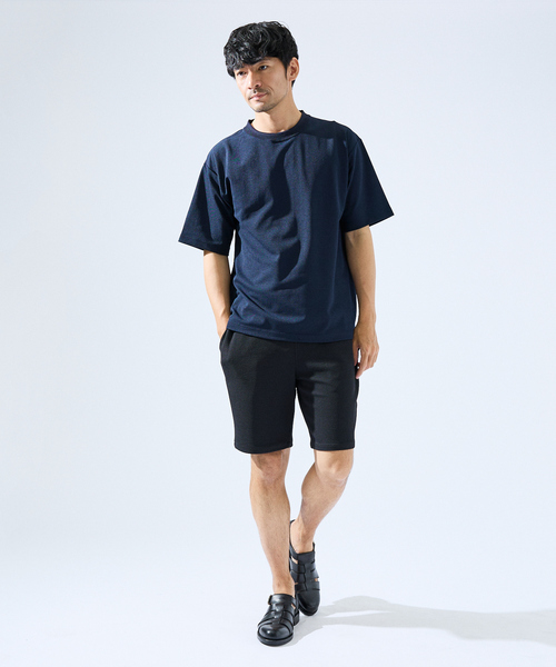 ABAHOUSE GRAY(アバハウスグレイ)の「【セットアップ対応】フクレジャガード リラックス ショートパンツ(その他パンツ・メンズ・ホワイト/ネイビー/グレイッシュベージュ/ブラック/モカ・46/48)」の15枚目の写真