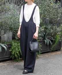 FORK&SPOON | FORK&SPOON　Uネックオールインワン(サロペット/オーバーオール)