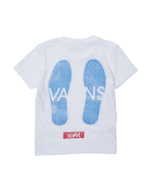 X-girl Stages（エックスガールステージス）の「VANS/XGS S/S TEE(2T)（Tシャツ/カットソー・キッズ・ホワイト/ブラック・2T）」の3枚目の写真