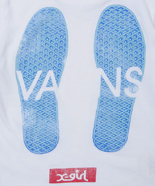 X-girl Stages（エックスガールステージス）の「VANS/XGS S/S TEE(2T)（Tシャツ/カットソー・キッズ・ホワイト/ブラック・2T）」の7枚目の写真