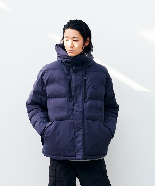 いづみーる様 ダウンジャケット ネイビー ステッチレスショートダウン