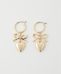 HEART RIBBON P/EARRING ハート リボン ピアス