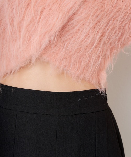 Chico(チコ)の「【WEB限定/REVIVAL】シャギーMIXクロスニット(ニット/セーター・レディース・ピンク/グレー/アイボリー/グレイッシュベージュ・FREE)」の6枚目の写真