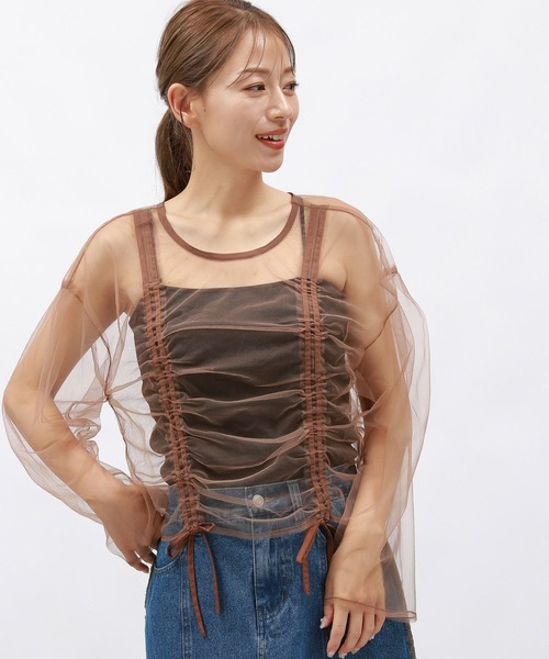 LAKOLE(ラコレ)の「アソートシャーリングプルオーバー / 144941(Tシャツ/カットソー・レディース・アイボリー/ブラック/その他9/ブラウン・FREE)」の2枚目の写真