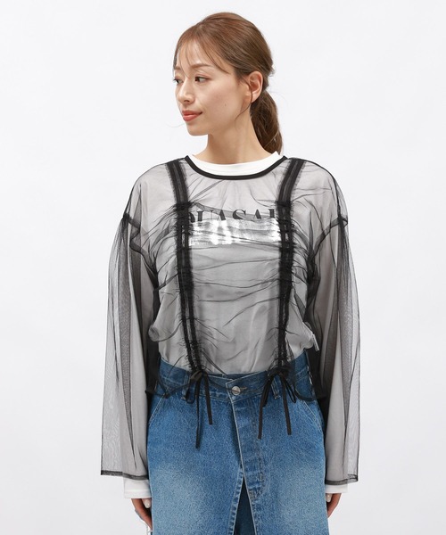 LAKOLE(ラコレ)の「アソートシャーリングプルオーバー / 144941(Tシャツ/カットソー・レディース・アイボリー/ブラック/その他9/ブラウン・FREE)」の8枚目の写真