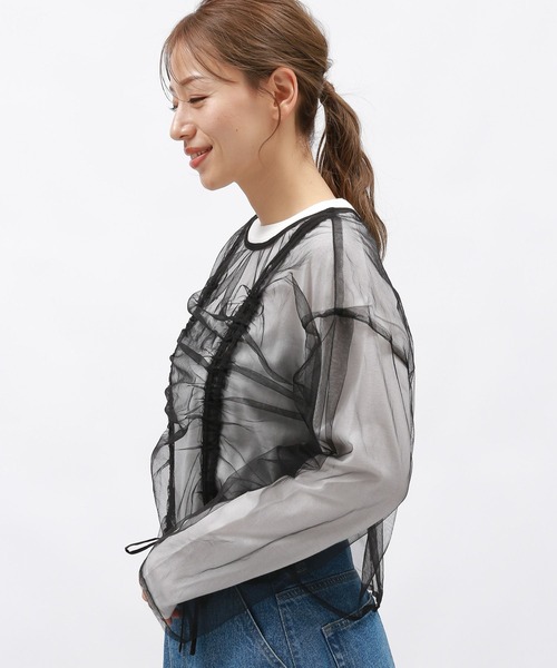 LAKOLE(ラコレ)の「アソートシャーリングプルオーバー / 144941(Tシャツ/カットソー・レディース・アイボリー/ブラック/その他9/ブラウン・FREE)」の9枚目の写真