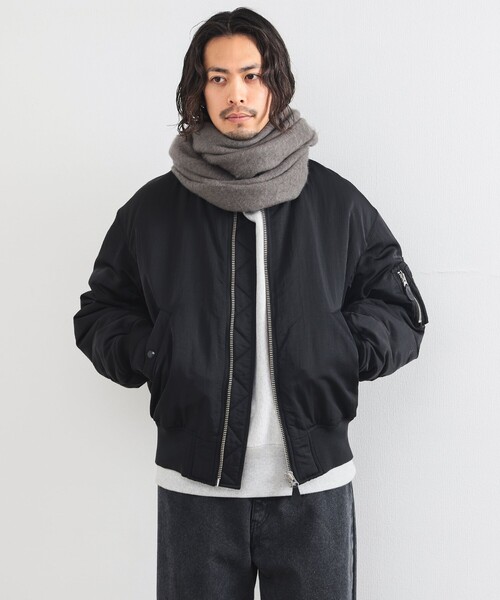 B:MING by BEAMS（ビーミングバイビームス）の「シャギー マフラー（マフラー・メンズ・ブラック/グレー・ONE SIZE）」の5枚目の写真
