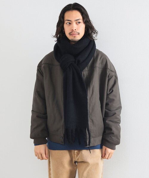 B:MING by BEAMS（ビーミングバイビームス）の「シャギー マフラー（マフラー・メンズ・ブラック/グレー・ONE SIZE）」の7枚目の写真