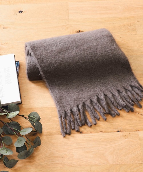 B:MING by BEAMS（ビーミングバイビームス）の「シャギー マフラー（マフラー・メンズ・ブラック/グレー・ONE SIZE）」の2枚目の写真