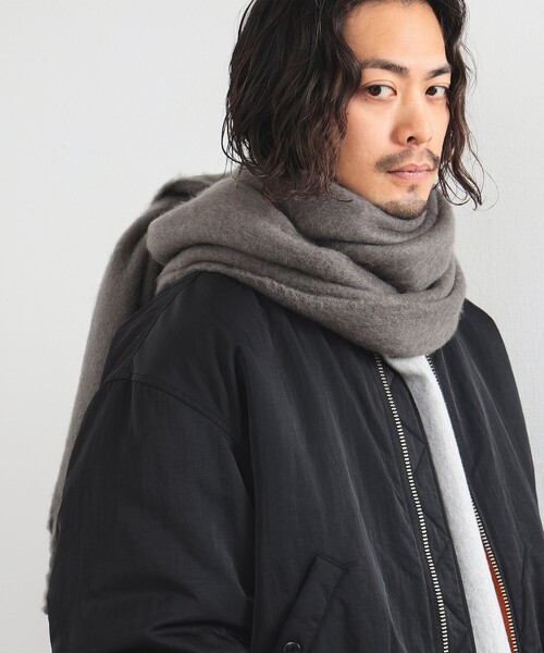 B:MING by BEAMS（ビーミングバイビームス）の「シャギー マフラー（マフラー・メンズ・ブラック/グレー・ONE SIZE）」の14枚目の写真