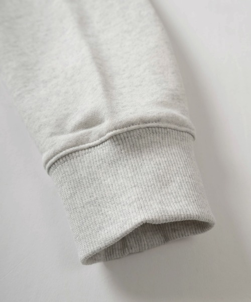 CONVERSE（コンバース）の「【CONVERSE/コンバース】ALL STARサークルロゴ ワンポイント サガラ刺繍デザイン プルパーカー/フーディー/裏毛（パーカー・メンズ・アッシュグレー/ダークグリーン/ライトブルー/ブラック/グレイッシュベージュ/オートミール・XL/L/M）」の12枚目の写真