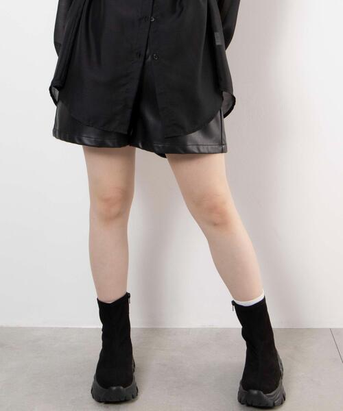 WEGO（ウィゴー）の「WEGO/厚底スニーカーソールショートブーツ（ブーツ・レディース・ブラック/ブラック系その他/シルバー・LARGE/MEDIUM）」の15枚目の写真