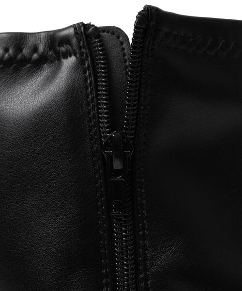 WEGO（ウィゴー）の「WEGO/厚底スニーカーソールショートブーツ（ブーツ・レディース・ブラック/ブラック系その他/シルバー・LARGE/MEDIUM）」の5枚目の写真