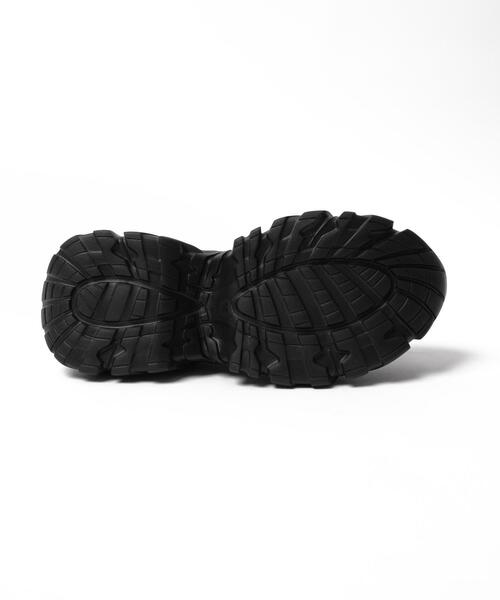 WEGO（ウィゴー）の「WEGO/厚底スニーカーソールショートブーツ（ブーツ・レディース・ブラック/ブラック系その他/シルバー・LARGE/MEDIUM）」の4枚目の写真