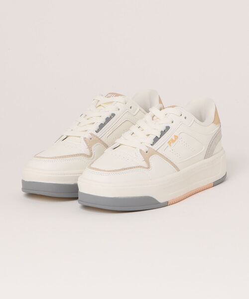 【セール】FILA フィラ FILA COURT FEATHERY フィラコートフェザリー UFW24011114 WHITE/APPLE(スニーカー)|FILA(フィラ)