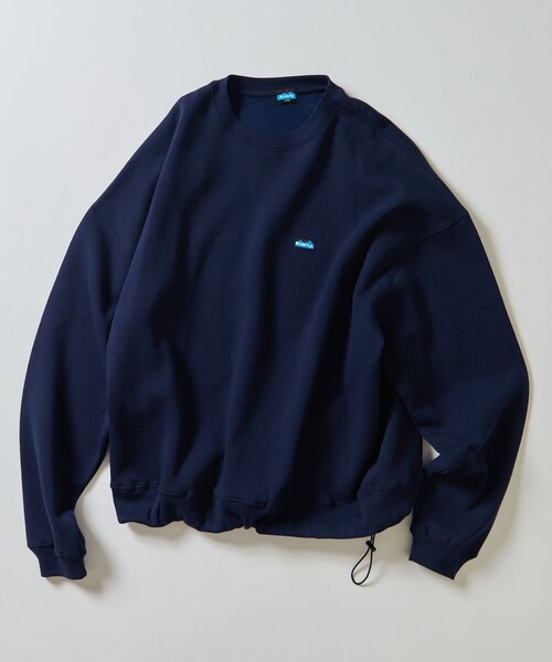 限定展開 KAVU×FREAK'S STORE /カブー 別注 ビッグシルエット ワンポイント刺繍 クルーネックスウェット（スウェット）｜FREAK'S STORE（フリークスストア）