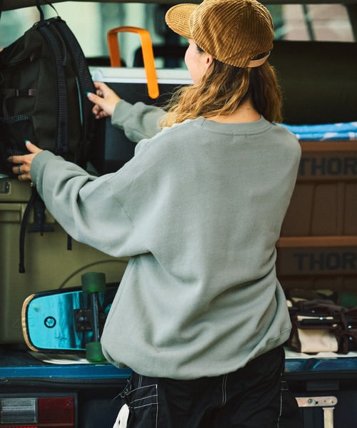 限定展開 KAVU×FREAK'S STORE /カブー 別注 ビッグシルエット ワンポイント刺繍 クルーネックスウェット（スウェット）｜FREAK'S STORE（フリークスストア）