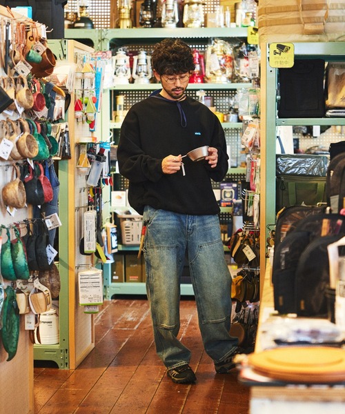 限定展開 KAVU×FREAK'S STORE /カブー 別注 ビッグシルエット ワンポイント刺繍 クルーネックスウェット（スウェット）｜FREAK'S STORE（フリークスストア）