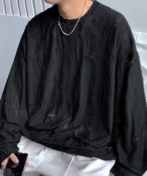 クラッシュダメージ加工Tシャツ