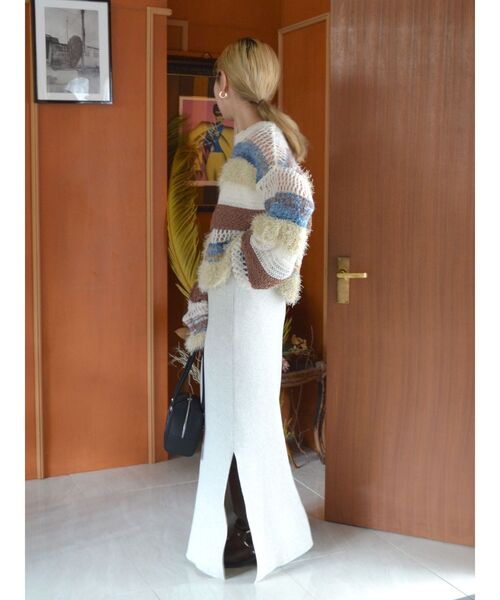 Ungrid（アングリッド）の「透かし編みミックスニット（ニット/セーター・レディース・オフホワイト/ブルー・FREE）」の17枚目の写真