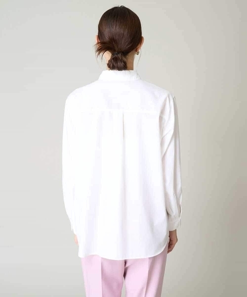 a.v.v（アーヴェヴェ）の「【イージーケア】ベーシックシャツ（シャツ/ブラウス・レディース・ホワイト/ブラウン/ダークインディゴブルー/ライトピンク・40/38/42/36/34）」の19枚目の写真