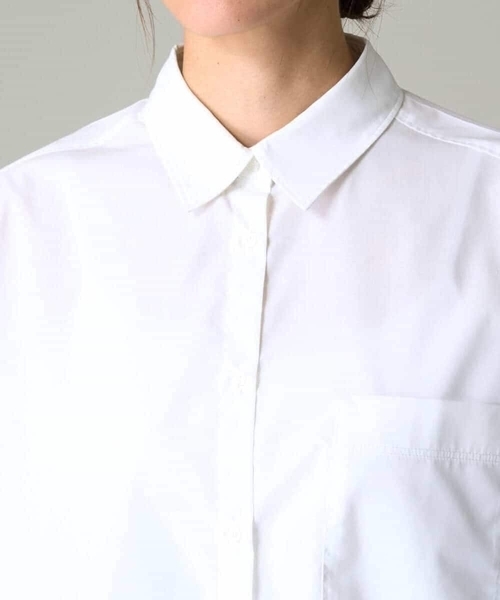 a.v.v（アーヴェヴェ）の「【イージーケア】ベーシックシャツ（シャツ/ブラウス・レディース・ホワイト/ブラウン/ダークインディゴブルー/ライトピンク・40/38/42/36/34）」の20枚目の写真