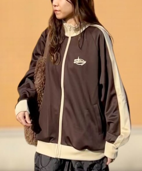 8(eight)（エイト）の「ロゴ刺繍トラックジャケット（ジャージ）」 - WEAR