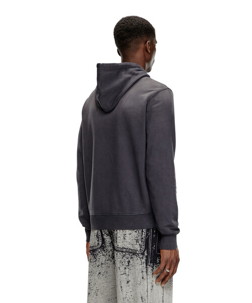 DIESEL(ディーゼル)の「メンズ スウェット パーカー(パーカー・メンズ・ブラック・MEDIUM/LARGE/SMALL/X-SMALL/XX-LARGE/XXX-LARGE/X-LARGE)」の3枚目の写真