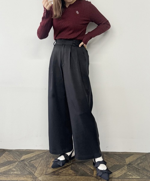 NICOLE CLUB(ニコル クラブ)の「サイドラインパンツ(その他パンツ・レディース・グレー/ブラック・MEDIUM)」の12枚目の写真