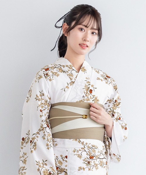 早い者勝ち！完売品！【floro by SOUBIEN】セパレート浴衣3点セット セール】floroセパレート浴衣3点セット （上着＋巻スカート＋帯