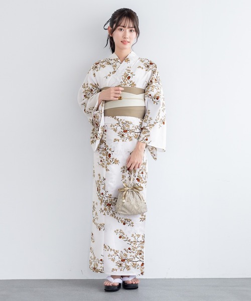 早い者勝ち！完売品！【floro by SOUBIEN】セパレート浴衣3点セット セール】floroセパレート浴衣3点セット （上着＋巻スカート＋帯