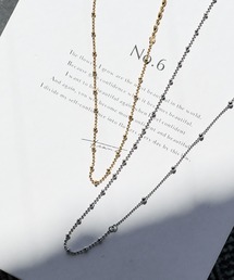 un dix cors | MIXチェーンメタルロングネックレス(ネックレス)