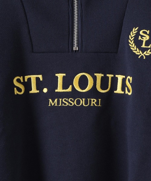 LOWRYS FARM（ローリーズファーム）の「ハーフジップウラケ　 152316（スウェット・キッズ・グレー/アイボリー/ネイビー・110cm/120cm/130cm/140cm/150cm）」の14枚目の写真