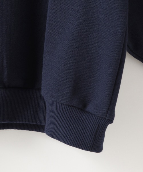 LOWRYS FARM（ローリーズファーム）の「ハーフジップウラケ　 152316（スウェット・キッズ・グレー/アイボリー/ネイビー・110cm/120cm/130cm/140cm/150cm）」の9枚目の写真