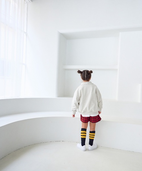 LOWRYS FARM（ローリーズファーム）の「ハーフジップウラケ　 152316（スウェット・キッズ・グレー/アイボリー/ネイビー・110cm/120cm/130cm/140cm/150cm）」の17枚目の写真