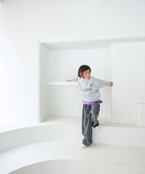 LOWRYS FARM（ローリーズファーム）の「ハーフジップウラケ　 152316（スウェット・キッズ・グレー/アイボリー/ネイビー・110cm/120cm/130cm/140cm/150cm）」の21枚目の写真