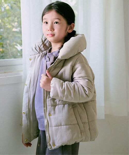 ikka（イッカ）の「【親子コーデ】細コール中綿ジャケット（110~160cm）（ダウンジャケット/コート・キッズ・チャコールグレー/ベージュ・XS/S/M/L/XL）」の13枚目の写真