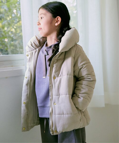 ikka（イッカ）の「【親子コーデ】細コール中綿ジャケット（110~160cm）（ダウンジャケット/コート・キッズ・チャコールグレー/ベージュ・XS/S/M/L/XL）」の14枚目の写真