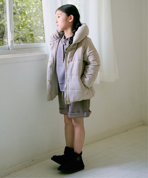 ikka（イッカ）の「【親子コーデ】細コール中綿ジャケット（110~160cm）（ダウンジャケット/コート・キッズ・チャコールグレー/ベージュ・XS/S/M/L/XL）」の16枚目の写真