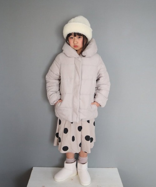 ikka（イッカ）の「【親子コーデ】細コール中綿ジャケット（110~160cm）（ダウンジャケット/コート・キッズ・チャコールグレー/ベージュ・XS/S/M/L/XL）」の10枚目の写真