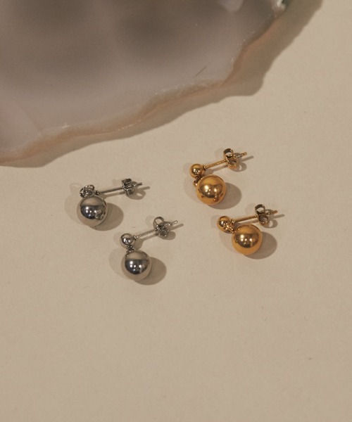 ciite' surgical stainless(シーテサージカルステンレス)の「【 金属アレルギー対応 】 モチーフピアス サージカルステンレス (両耳用)(ピアス(両耳用)・レディース・シルバー/ゴールド・FREE)」の5枚目の写真