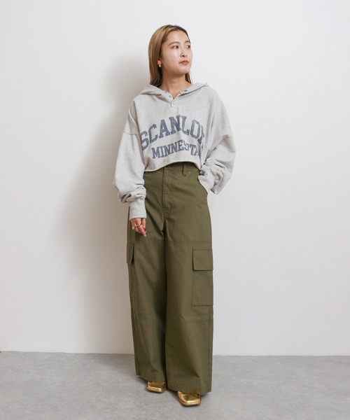 Ungrid（アングリッド）の「ミリタリールーズカーゴパンツ（カーゴパンツ・レディース・ブラック/ダークベージュ/グリーン・マルチサイズ）」の5枚目の写真