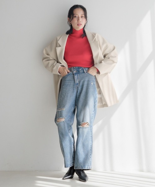 LOWRYS FARM(ローリーズファーム)の「カラータートルニットLS 116685(ニット/セーター・レディース・レッド/イエロー/アイボリー/ブラック/その他/ブルー・FREE)」の21枚目の写真