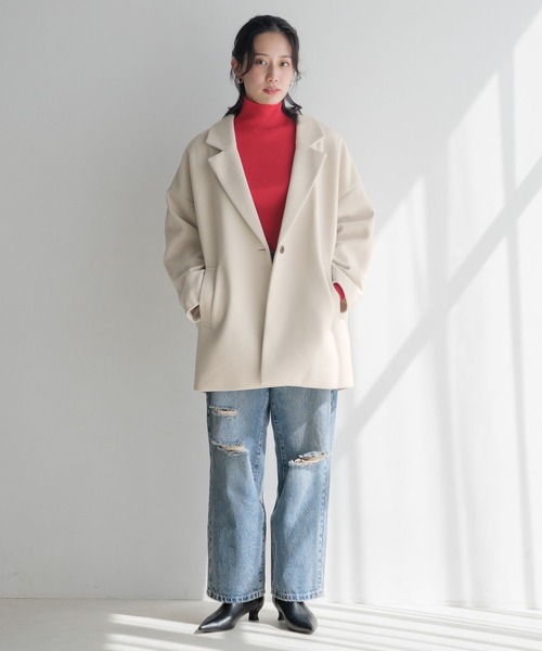 LOWRYS FARM(ローリーズファーム)の「カラータートルニットLS 116685(ニット/セーター・レディース・レッド/イエロー/アイボリー/ブラック/その他/ブルー・FREE)」の22枚目の写真