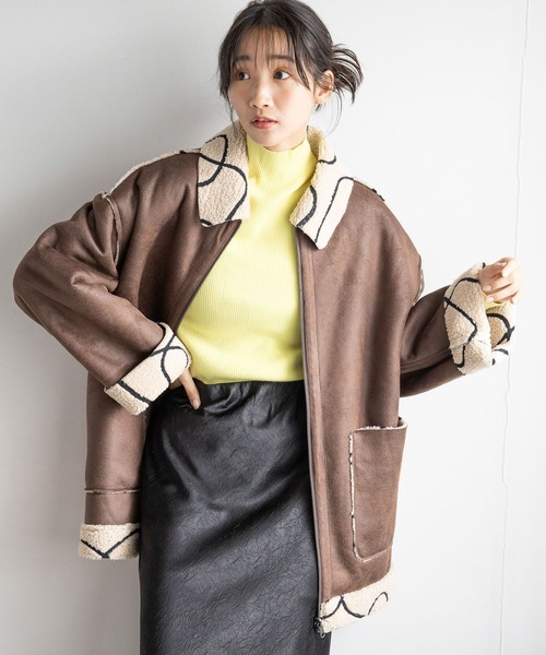 えりえり　ライトグレーXS LOWRYS FARM（ローリーズファーム） ニット セーター カラータートル