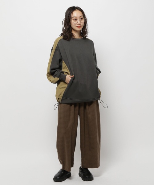 niko and（ニコアンド）の「裏起毛ドッキングプルオーバー（その他