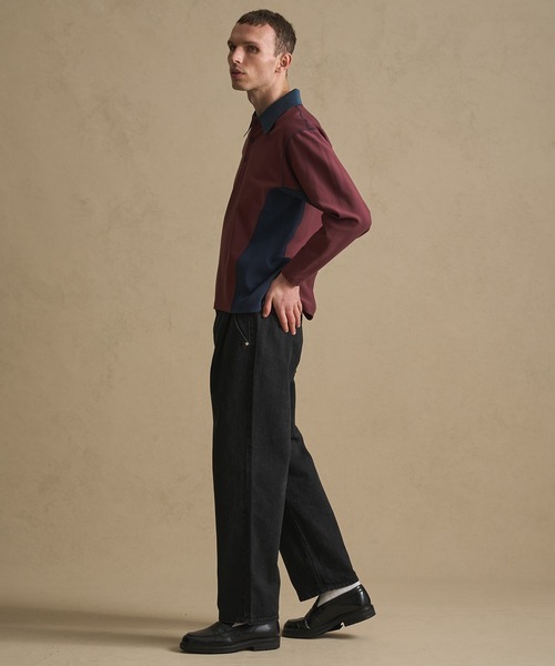 パブリックトウキョウ　PUBLIC DENIM　ガゼットテーパードデニム セットアップ対応〉PUBLIC DENIM ガゼットテーパードデニム