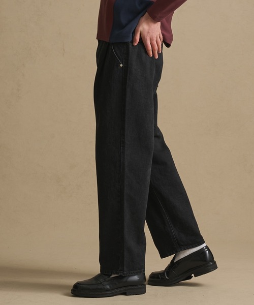 PUBLIC TOKYO（パブリックトウキョウ）の「〈セットアップ対応〉PUBLIC DENIM　ガゼットテーパードデニム（デニムパンツ・メンズ・ブラック/ダークブラウン/ダークインディゴブルー・1/3/2）」の19枚目の写真