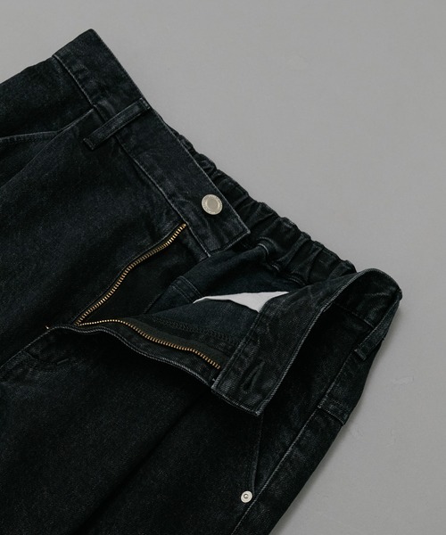 PUBLIC TOKYO ガゼットテーパードデニム サイズ2 セットアップ対応〉PUBLIC DENIM ガゼットテーパードデニム