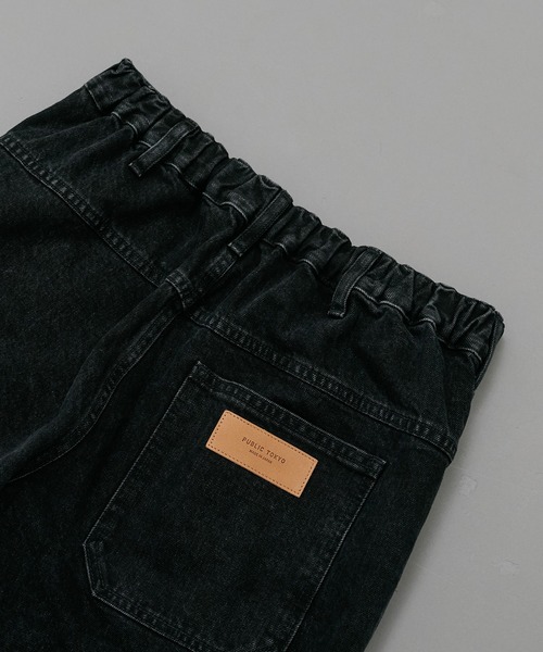 PUBLIC TOKYO ガゼットテーパードデニム サイズ2 セットアップ対応〉PUBLIC DENIM ガゼットテーパードデニム